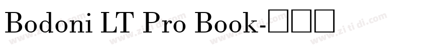 Bodoni LT Pro Book字体转换